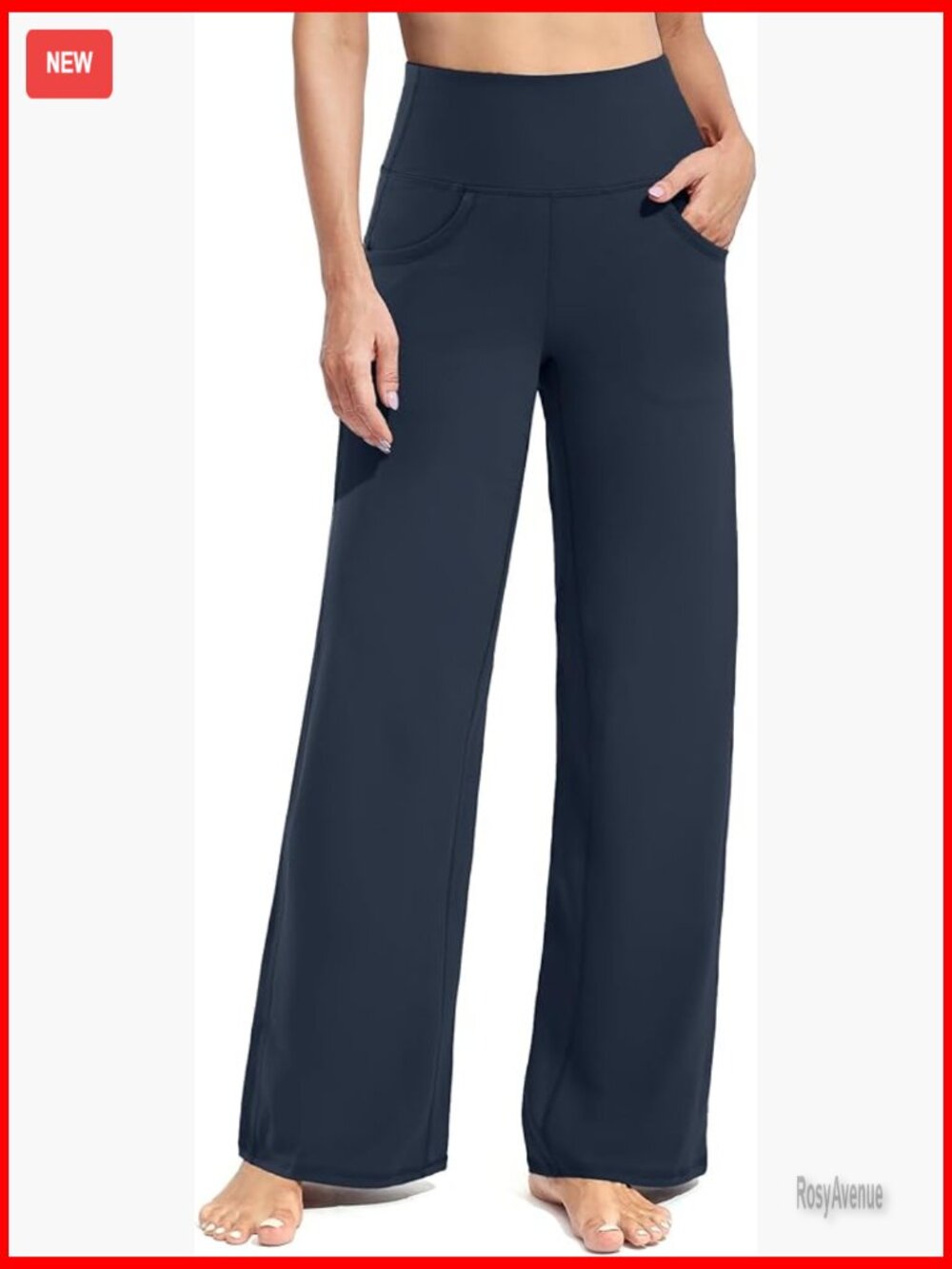 Wide Leg Yoga Pants with Pockets High Waist Stretch Lounge Sweatpants